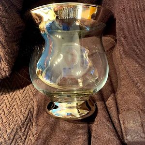 🎁 Vase. Add the Roses Elegant Silver Rims. Crate & B NEW Vtg.